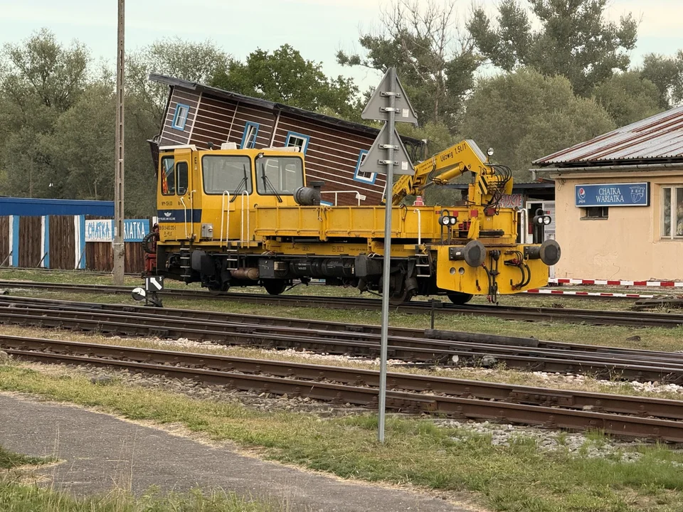 Prace na linii kolejowej nr 108